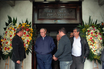 Curitiba, 03-06-2010 - Governador Orlando Pessuti lamentou a morte de Vanderlei Iensen, presidente da Celepar.-