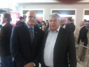 Elizeu Vidotti e o novo Presidente da TRI, José Carlos Valêncio.