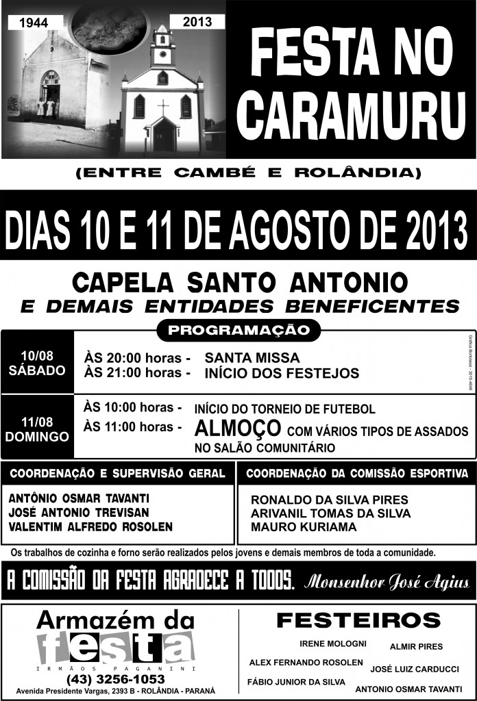 FESTA NO CARAMURU 2013